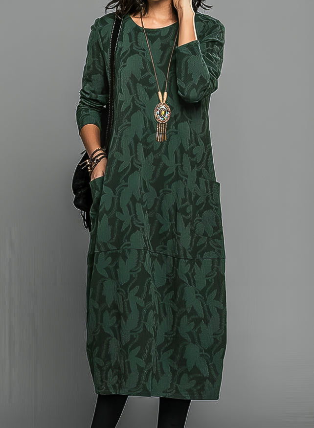 Kayla | Women's Wedding Guest Printed Midi Dress – Green | The Bellemont Sisters Australia