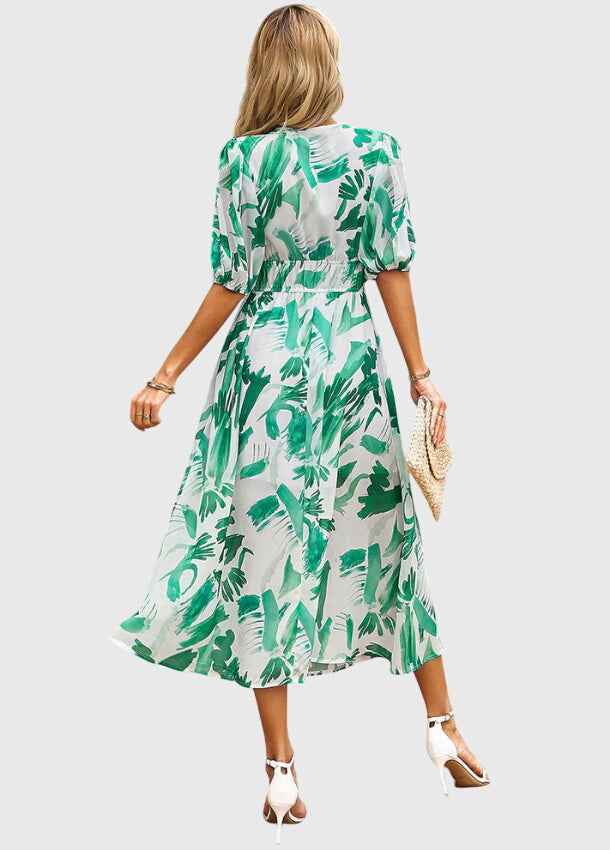 Merlin | Flattering Floral Midi Dress | The Bellemont Sisters Australia