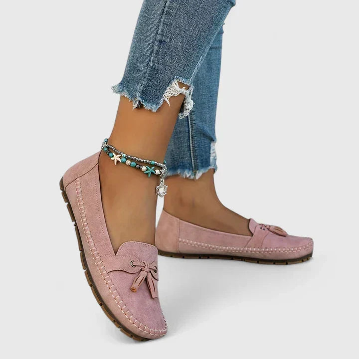Emmaleigh - Comfortable Loafers – Pink | The Bellemont Sisters Australia