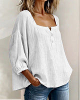 Diane | Square Neck Lantern Sleeve Shirt | The Bellemont Sisters Australia