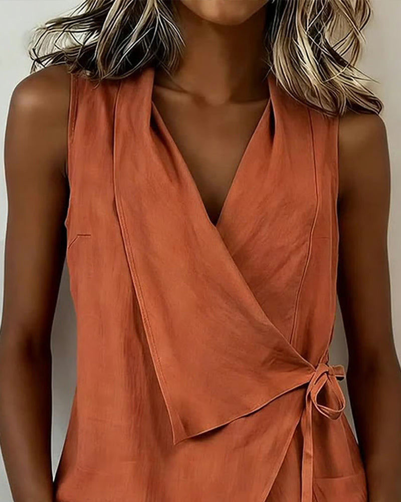 Brenda | Wide Strap Cross Top with Bow | The Bellemont Sisters Australia