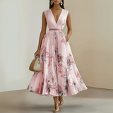 Emma | Women’s Flowy Sleeveless Summer Maxi Dress – Pink | The Bellemont Sisters Australia