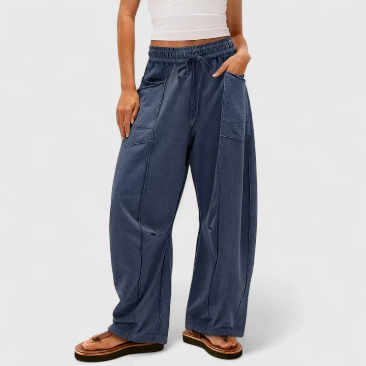 Camrynnne | Comfortable Pants – Ocean Blue | The Bellemont Sisters Australia
