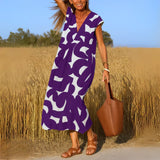 Tatiana™ | Cutwork Detail Maxi Dress – Purple | The Bellemont Sisters Australia