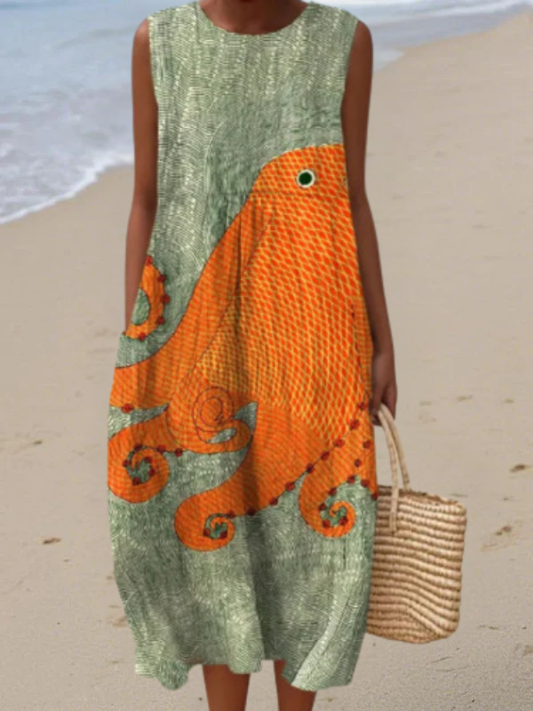 Tess™ Oceanic Midi Dress – Multicolor | The Bellemont Sisters Australia
