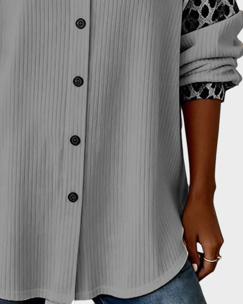 Jackie™ Leopard Print Button-Down Shirt | The Bellemont Sisters Australia