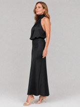 Nopal | Sleeveless Draped Neck Midi Dress | The Bellemont Sisters Australia