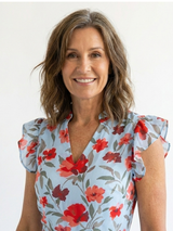 Lila | Floral V-Neck Tiered Midi Dress | The Bellemont Sisters Australia