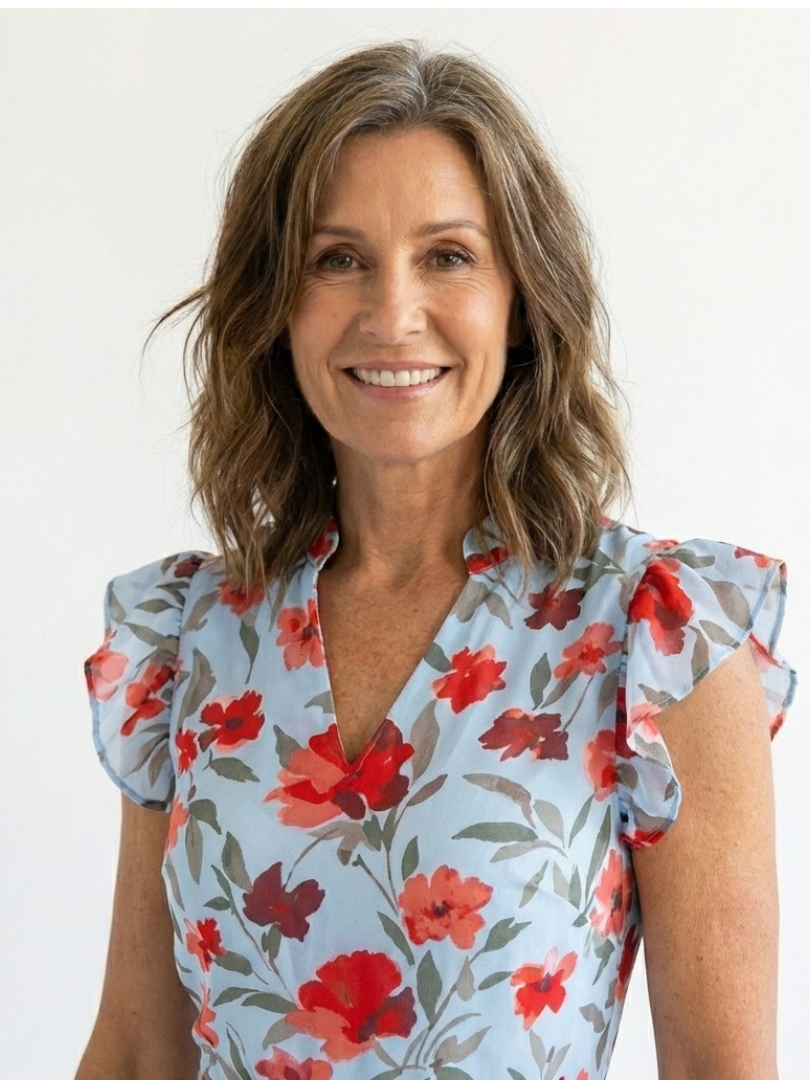 Lila | Floral V-Neck Tiered Midi Dress | The Bellemont Sisters Australia