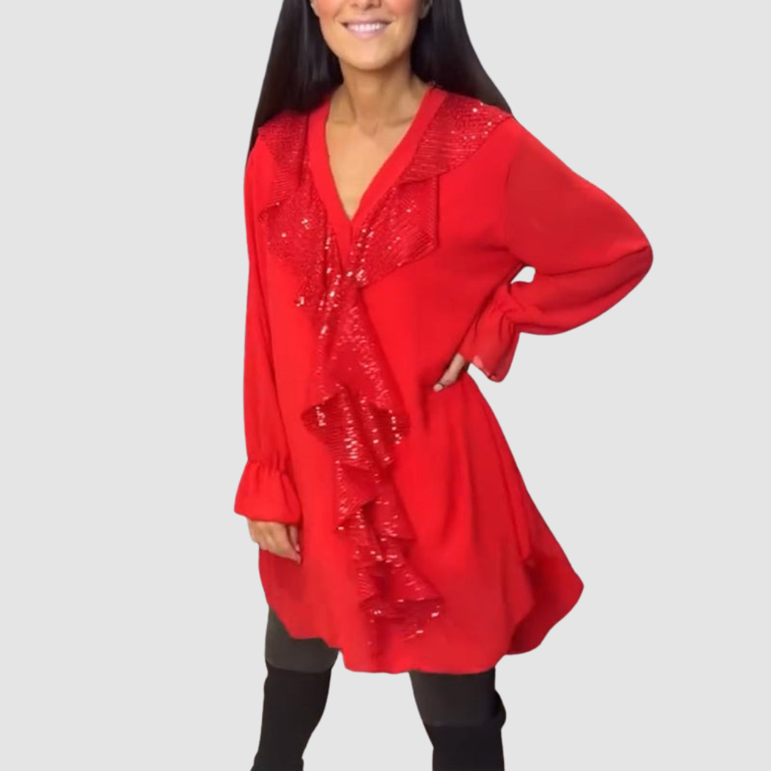 Elain™ Elegant Ruffled Blouse | The Bellemont Sisters Australia