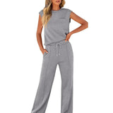 KAIYA™ – Casual Summer Lounge Co-Ord – Gray | The Bellemont Sisters Australia