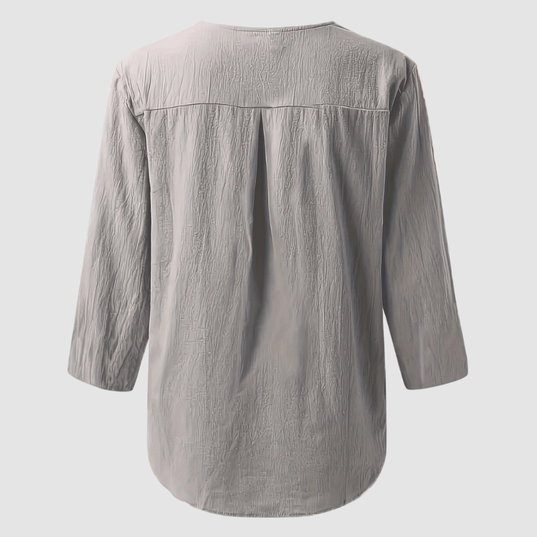 Melisa™ Casual Cotton & Linen Blouse | The Bellemont Sisters Australia