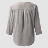 Melisa™ Casual Cotton & Linen Blouse | The Bellemont Sisters Australia