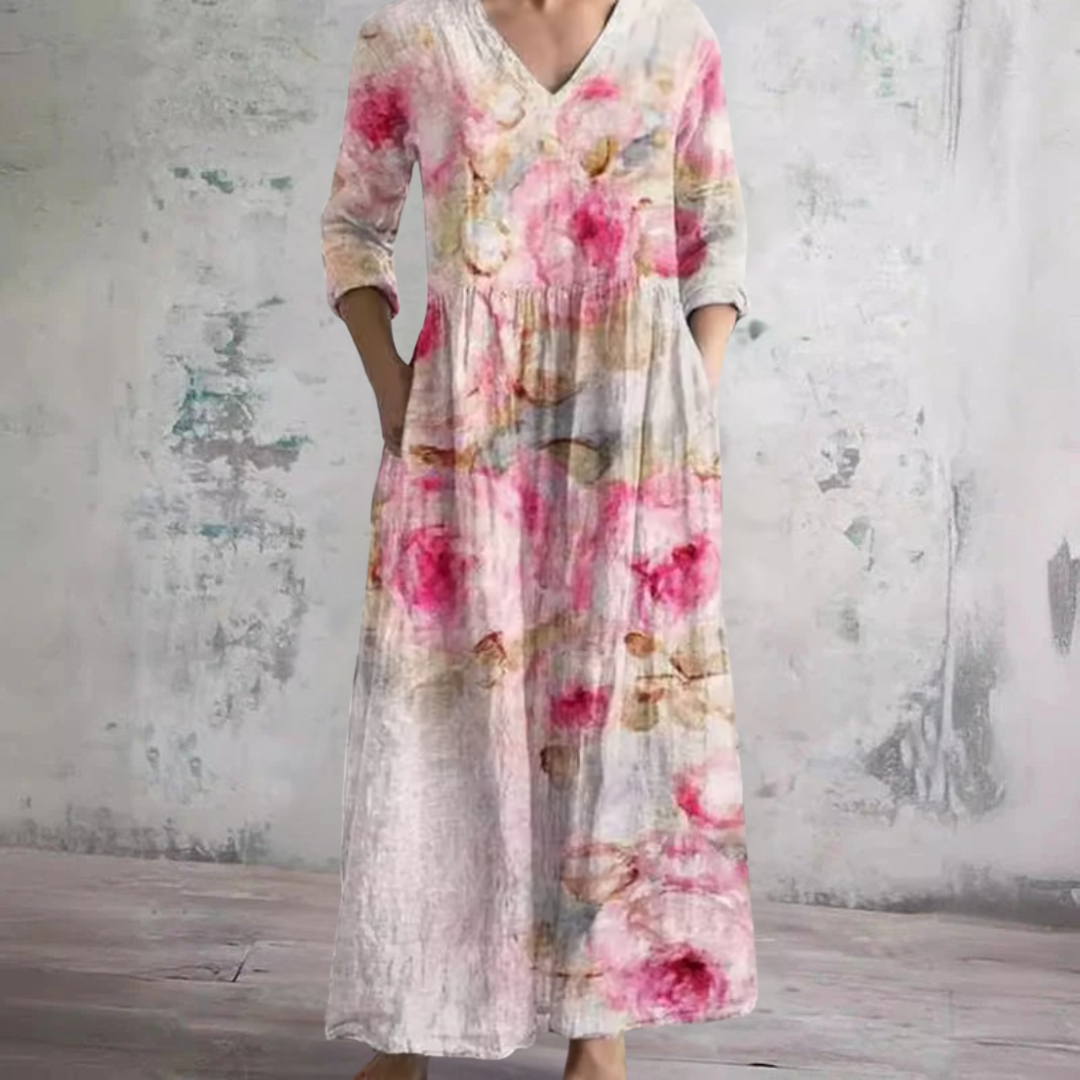 Barbara™ | Floral Summer Dress – Pink | The Bellemont Sisters Australia