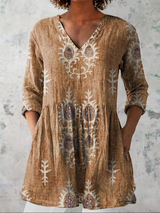 Elise | Long Blouse with V-Neck – Yellow | The Bellemont Sisters Australia