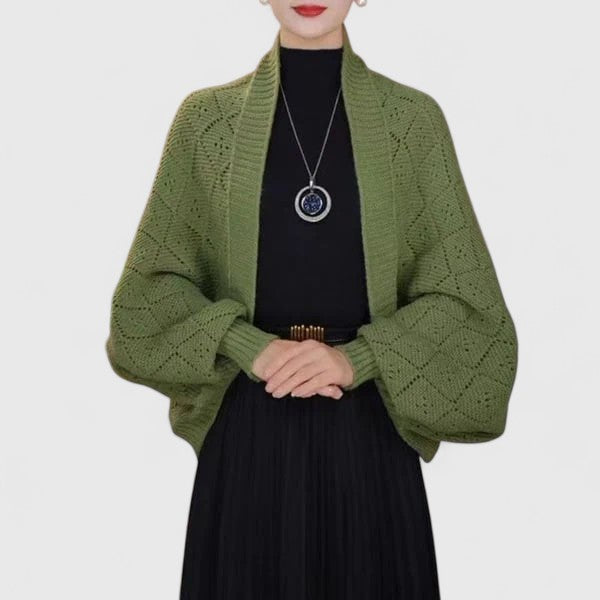 Elyzianne | Elegant Cardigan – Green | The Bellemont Sisters Australia