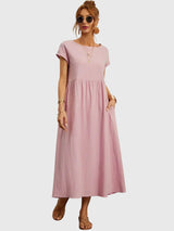 Giselle - Casual Pocket Dress – Pink | The Bellemont Sisters Australia