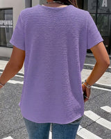 Barbara|Collar T-Shirt with Buttons | The Bellemont Sisters Australia