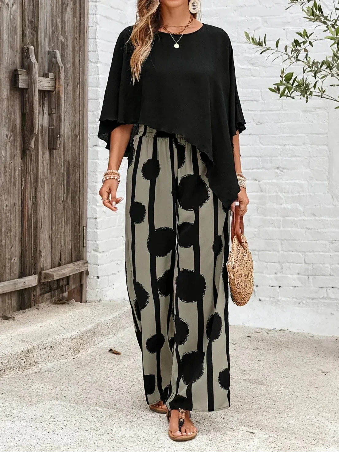 Kalliope -  Comfortable Elastic Waist Two-Piece Set | The Bellemont Sisters Australia