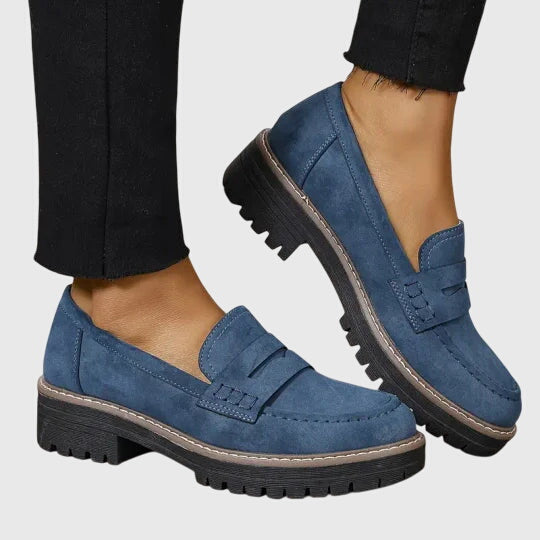 Melania | Timeless Loafers – Blue | The Bellemont Sisters Australia