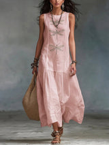 Geneva - Sleeveless Maxi Dress – Pink | The Bellemont Sisters Australia