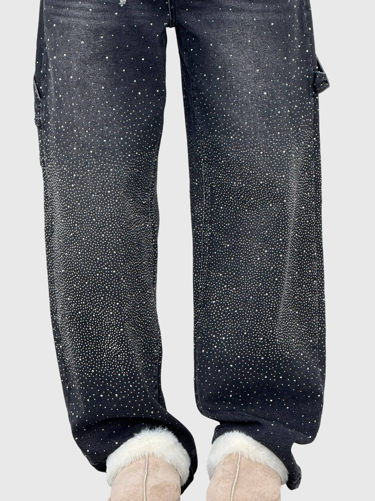 Kimberly | Women’s Sparkle Diamond Denim Pants | The Bellemont Sisters Australia