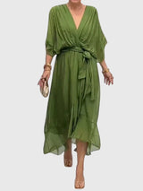 Bethany | Elegant Dress – Green | The Bellemont Sisters Australia