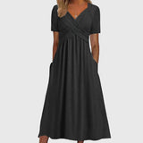 Viola | Midi Dress With Tummy Control – Black | The Bellemont Sisters Australia