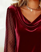 Avery™ Elegant Blouse with draped collar | The Bellemont Sisters Australia