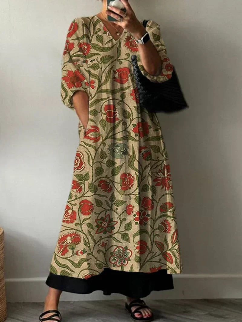 Elegant Dress with Tati Print | The Bellemont Sisters Australia