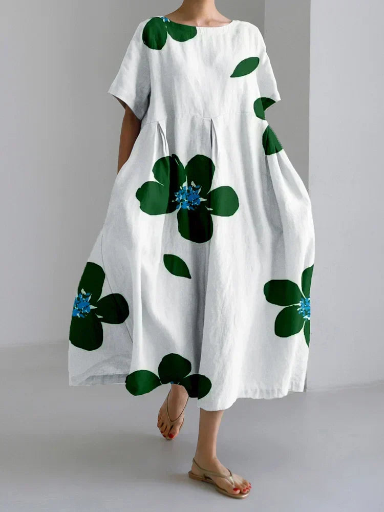 Novi floral summer dress – Green | The Bellemont Sisters Australia