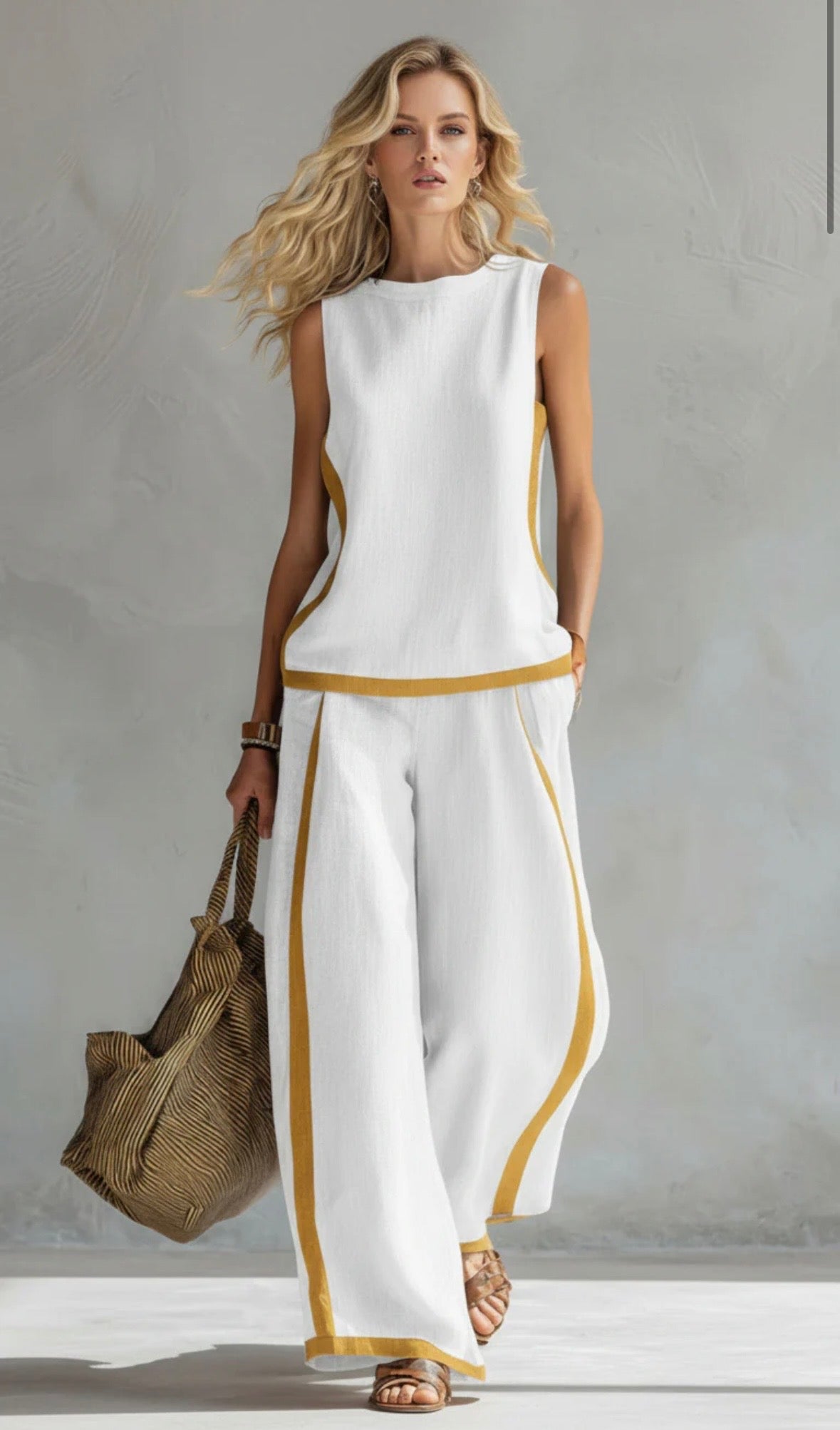 Shania™ Casual-Chic Two-Piece Set – White | The Bellemont Sisters Australia