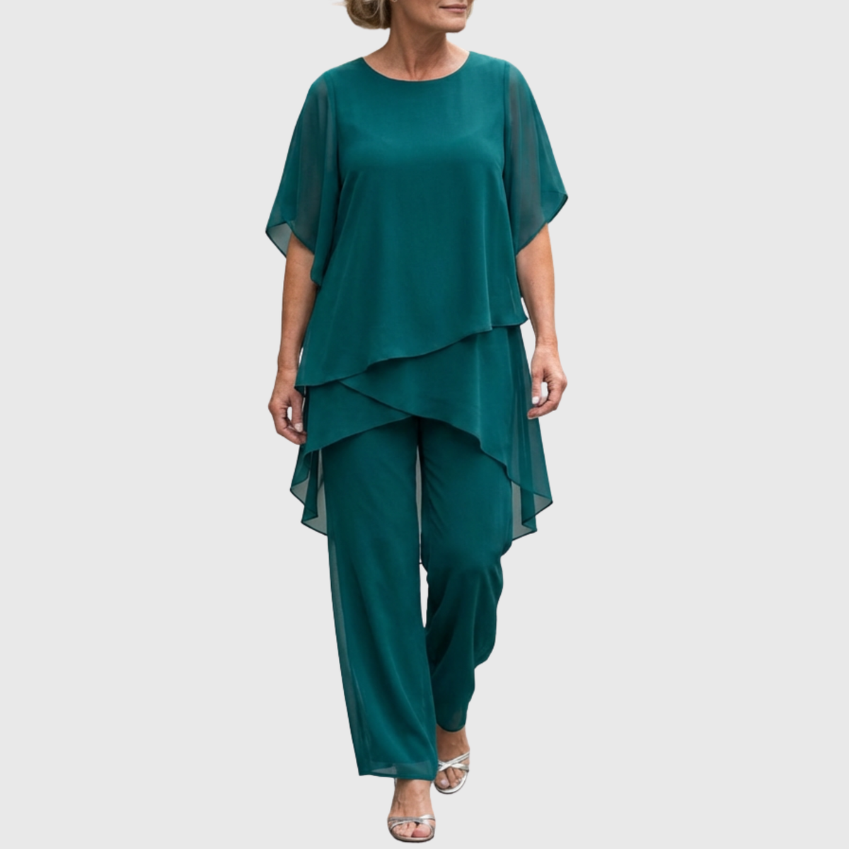 Linda | Suit with draped palazzo pants | The Bellemont Sisters Australia