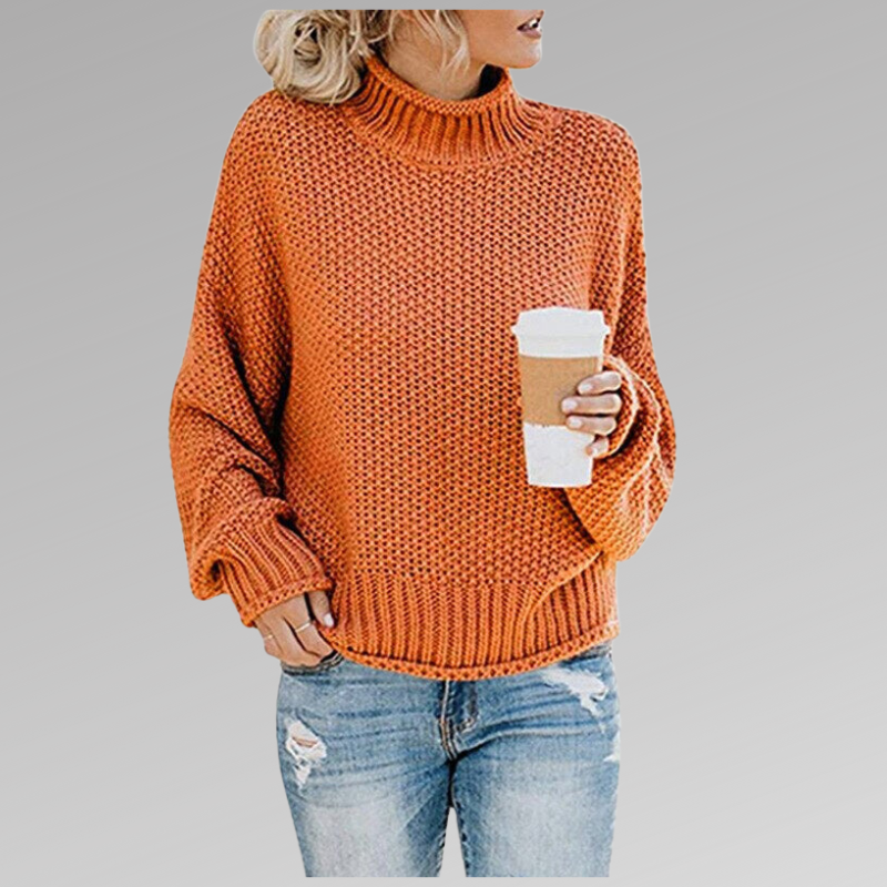 Stylish Knitted Sweater - Comfortable and Timeless – Orange | The Bellemont Sisters Australia