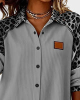Jackie™ Leopard Print Button-Down Shirt | The Bellemont Sisters Australia