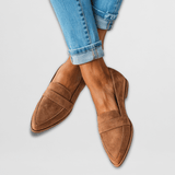 Helen | Orthopedic Soft Suede Loafers – Khaki | The Bellemont Sisters Australia