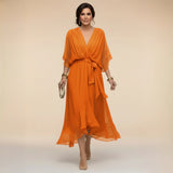 Monica | V-neck dress | The Bellemont Sisters Australia