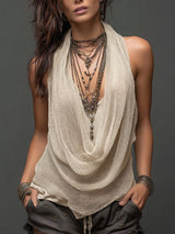 Casual & Sexy Knitted Tank Top Two-piece Set – White | The Bellemont Sisters Australia