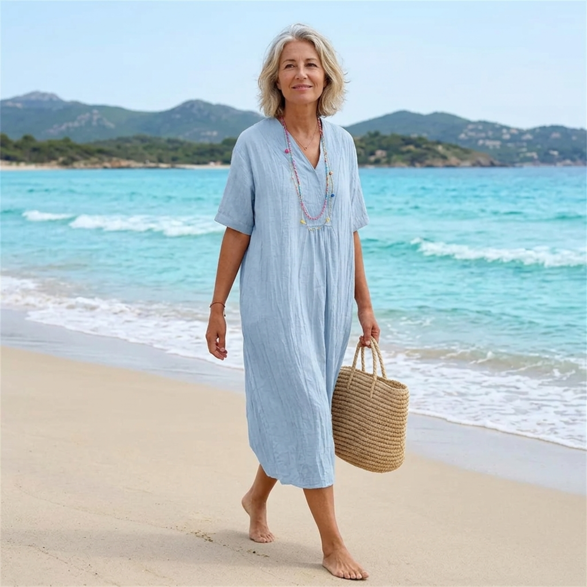 Silvana™ | Relaxed Textured Maxi Dress | The Bellemont Sisters Australia