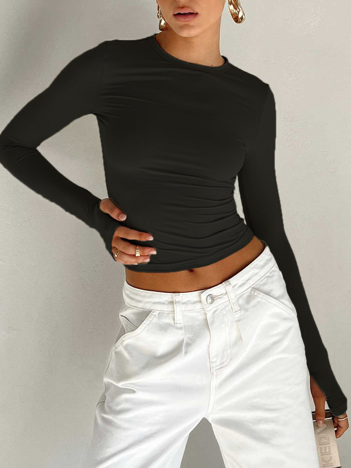 Brooklyn | Women Summer Long Sleeve Crop Top | The Bellemont Sisters Australia