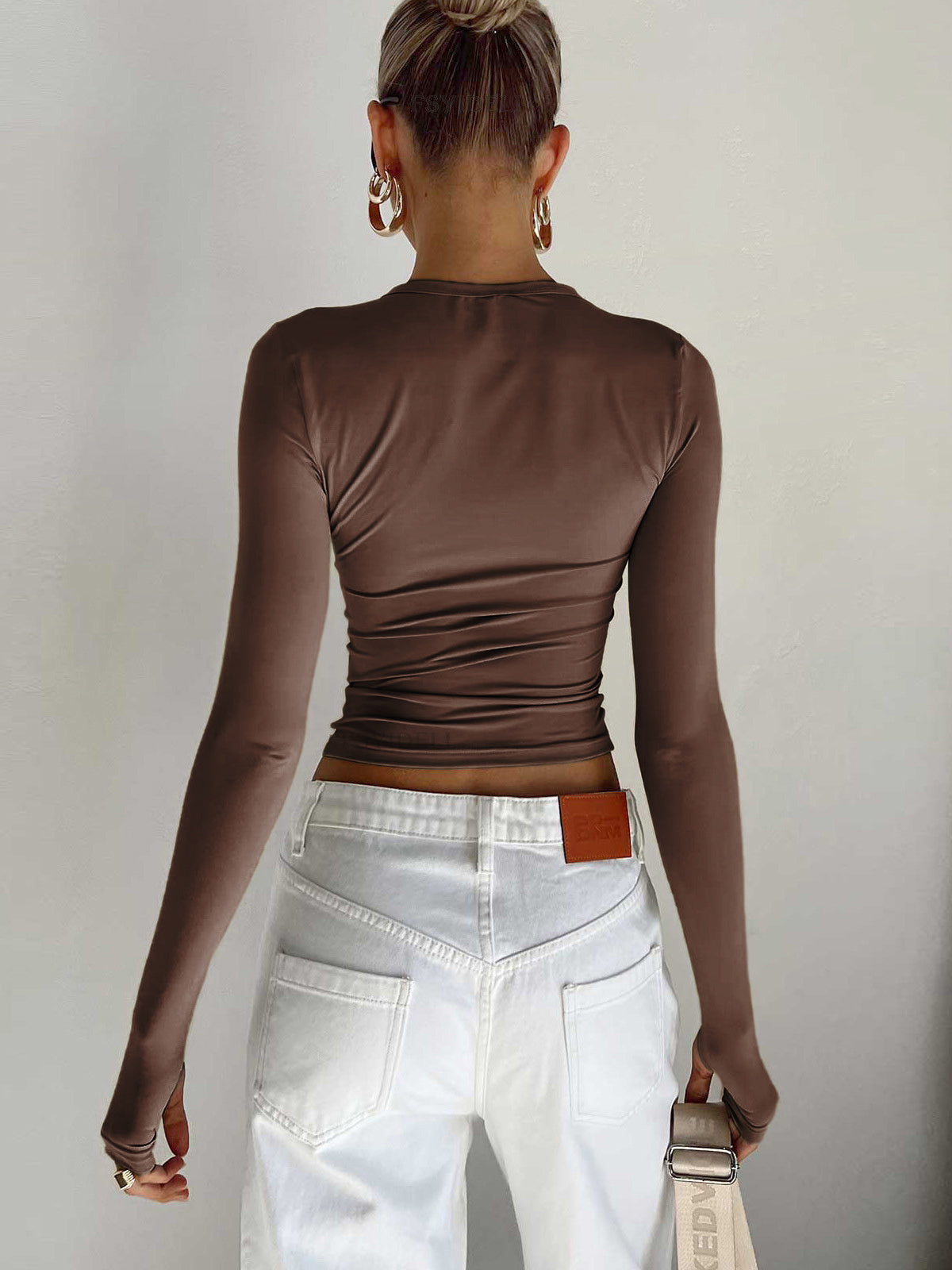 Brooklyn | Women Summer Long Sleeve Crop Top | The Bellemont Sisters Australia