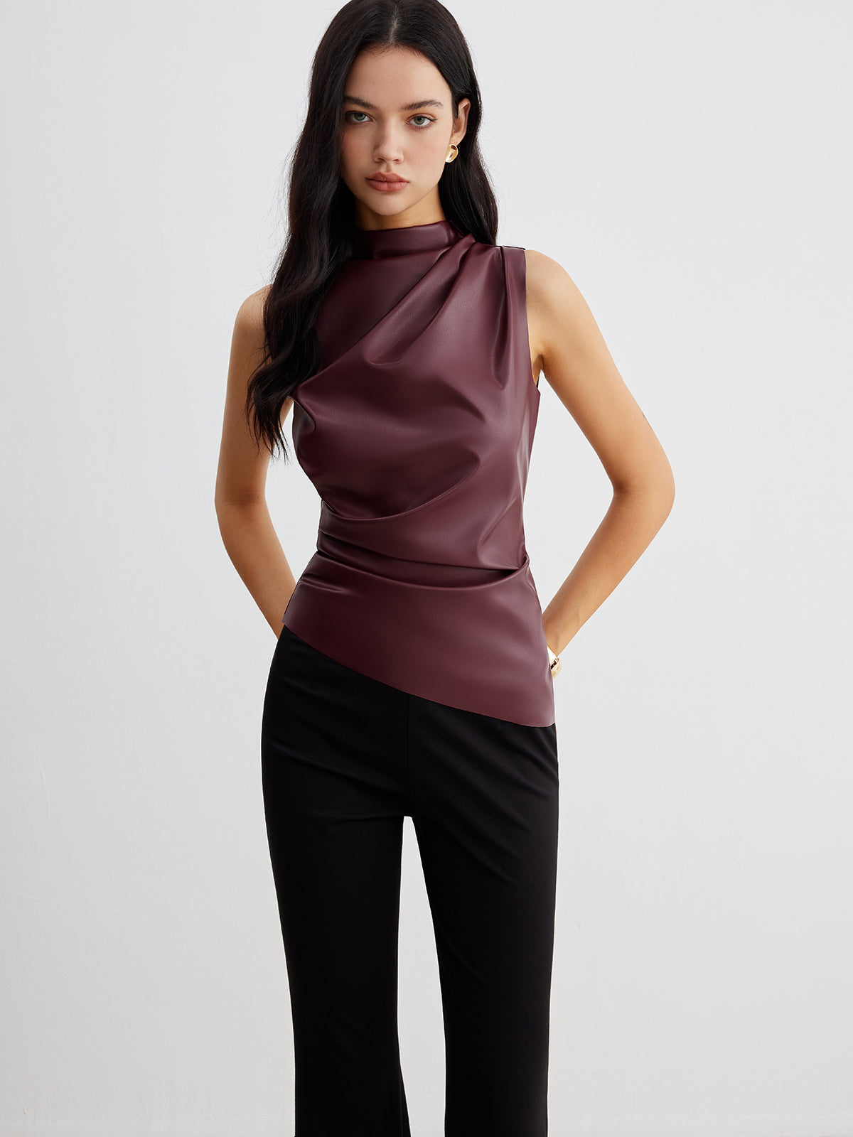 Ella | Women’s Summer Sleeveless Chic High Neck Top | The Bellemont Sisters Australia