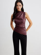 Ella | Women’s Summer Sleeveless Chic High Neck Top | The Bellemont Sisters Australia