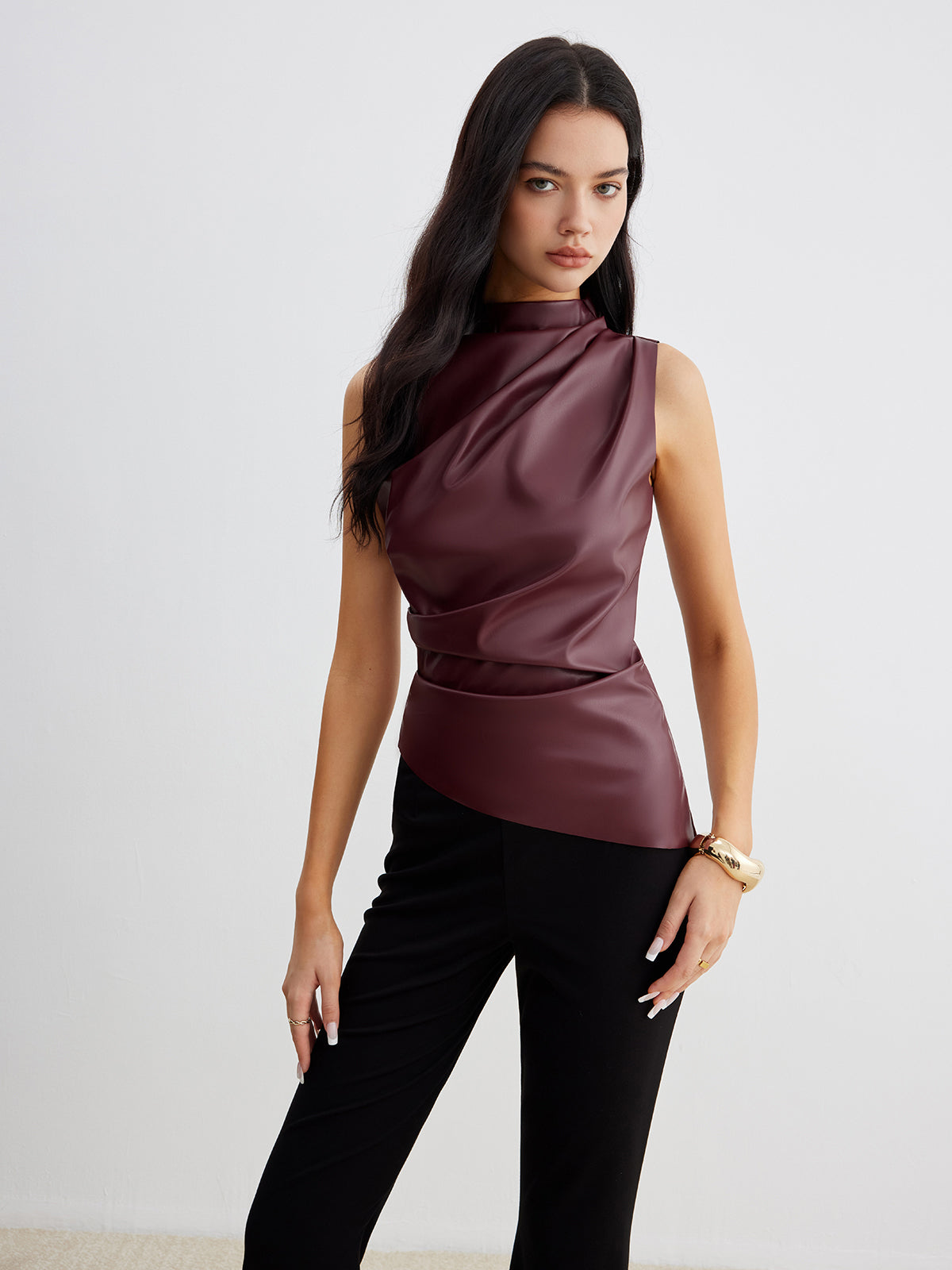 Ella | Women’s Summer Sleeveless Chic High Neck Top | The Bellemont Sisters Australia