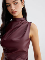 Ella | Women’s Summer Sleeveless Chic High Neck Top | The Bellemont Sisters Australia