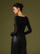 Florence | Women’s Spring Stylish Mesh Sleeve T-Shirt | The Bellemont Sisters Australia