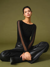 Florence | Women’s Spring Stylish Mesh Sleeve T-Shirt | The Bellemont Sisters Australia