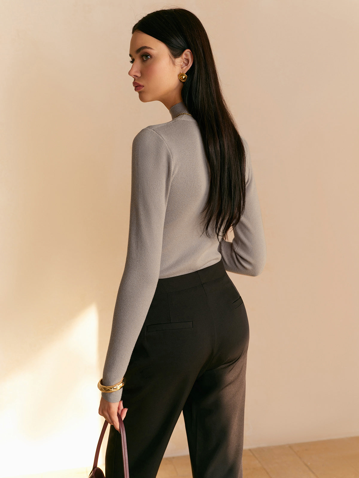 Maisie | Women’s Spring Comfortable Mock Neck Top | The Bellemont Sisters Australia