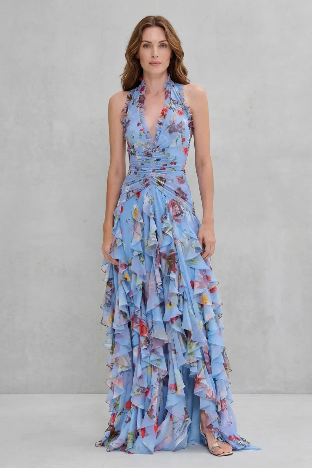 Bella | Long Dress with Halter Neck | The Bellemont Sisters Australia