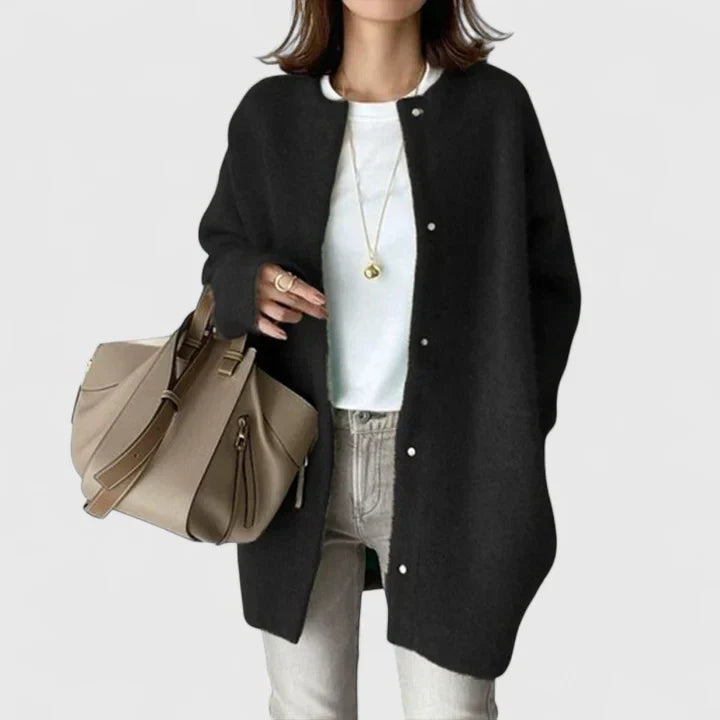 Samarielis | Elegant Cardigan – Black | The Bellemont Sisters Australia
